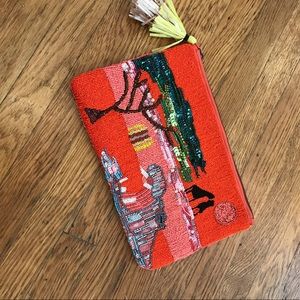 Stunning Beaded Zara Clutch 🐘🌅